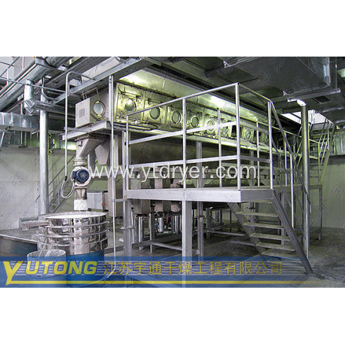 Fluidizing Dryer for Granule Materials